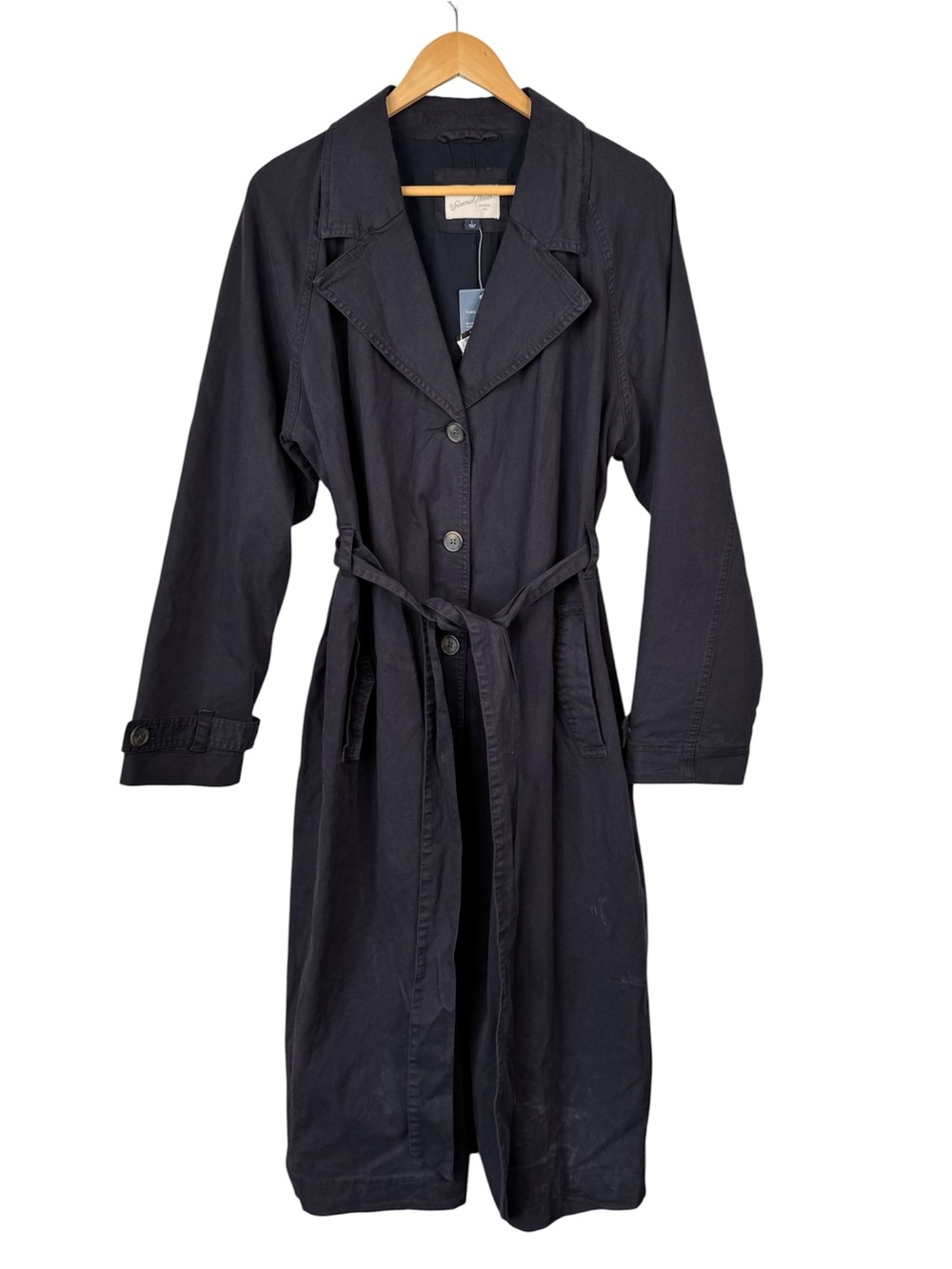 Universal Thread Women's Navy Blue Trench Coat L